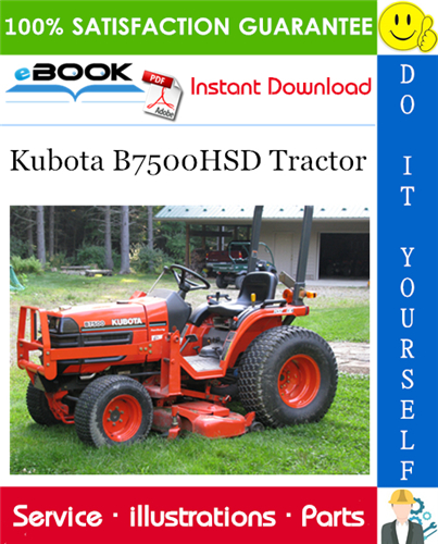 Thumbnail ☆☆ Best ☆☆ Kubota B7500HSD Tractor Parts Manual