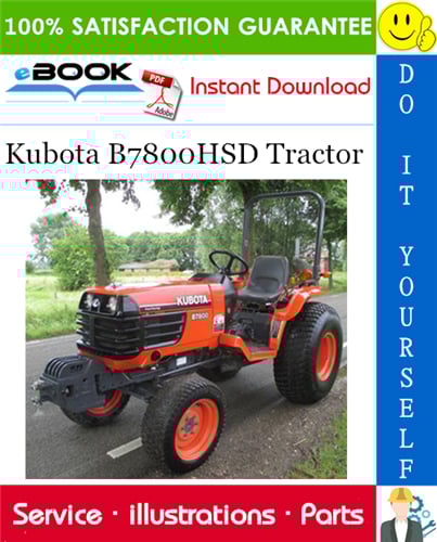Thumbnail ☆☆ Best ☆☆ Kubota B7800HSD Tractor Parts Manual