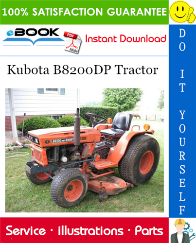 Thumbnail ☆☆ Best ☆☆ Kubota B8200DP Tractor Parts Manual