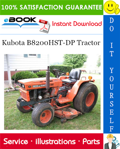 Thumbnail ☆☆ Best ☆☆ Kubota B8200HST-DP Tractor Parts Manual