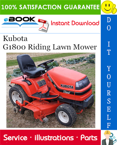 Thumbnail ☆☆ Best ☆☆ Kubota G1800 Riding Lawn Mower Parts Manual