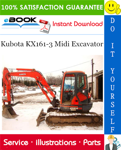 Thumbnail ☆☆ Best ☆☆ Kubota KX161-3 Midi Excavator Parts Manual