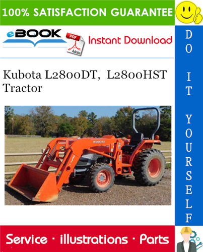 Thumbnail ☆☆ Best ☆☆ Kubota L2800DT, L2800HST Tractor Parts Manual