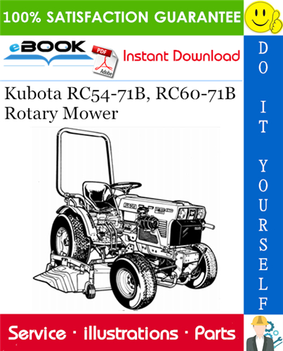 Thumbnail ☆☆ Best ☆☆ Kubota RC54-71B, RC60-71B Rotary Mower Parts Manual