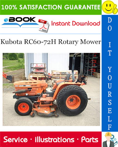 Thumbnail ☆☆ Best ☆☆ Kubota RC60-72H Rotary Mower Parts Manual