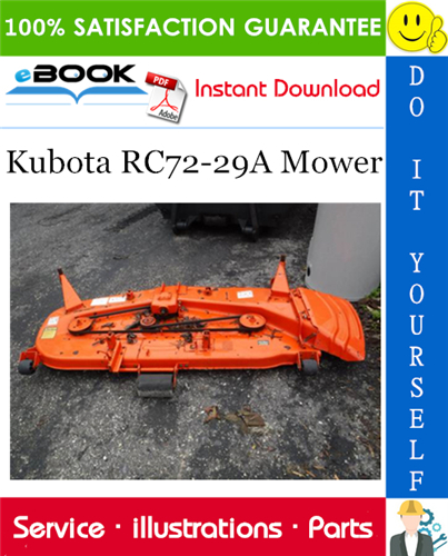 Thumbnail ☆☆ Best ☆☆ Kubota RC72-29A Mower Parts Manual