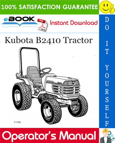 Thumbnail ☆☆ Best ☆☆ Kubota B2410 Tractor Operators Manual