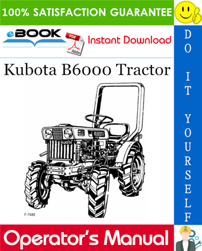 Thumbnail ☆☆ Best ☆☆ Kubota B6000 Tractor Operators Manual