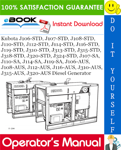 Thumbnail ☆☆ Best ☆☆ Kubota J106-STD, J107-STD, J108-STD, J110-STD, J112-STD, J114-STD, J116-STD, J119-STD, J310-STD, J313-STD, J315-STD, J318-STD, J320-STD, J324-STD, J107-SA, J110-