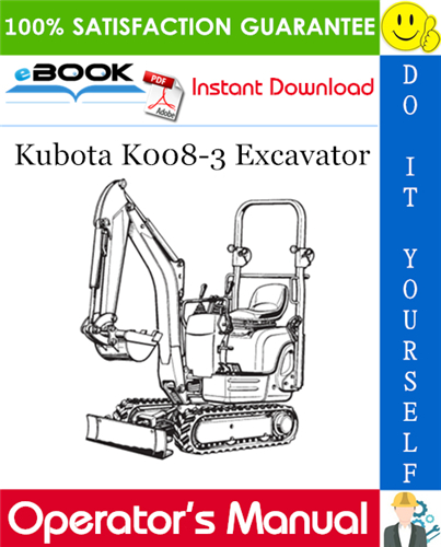Thumbnail ☆☆ Best ☆☆ Kubota K008-3 Excavator Operators Manual