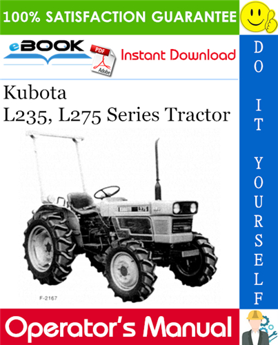Thumbnail ☆☆ Best ☆☆ Kubota L235, L275 Series Tractor Operators Manual