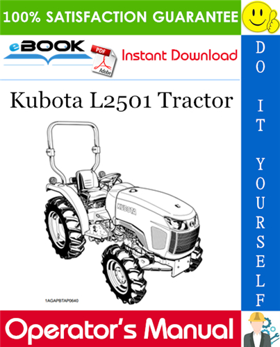 Thumbnail ☆☆ Best ☆☆ Kubota L2501 Tractor Operators Manual