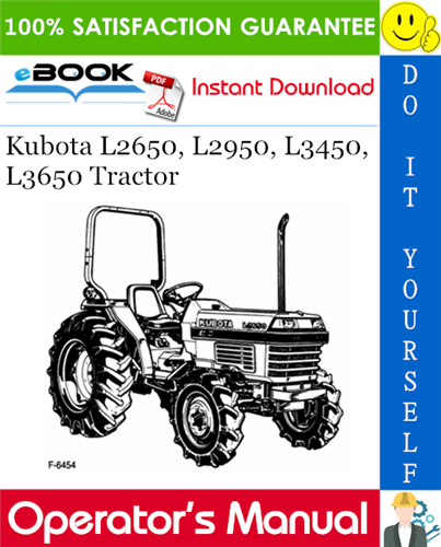 Thumbnail ☆☆ Best ☆☆ Kubota L2650, L2950, L3450, L3650 Tractor Operators Manual
