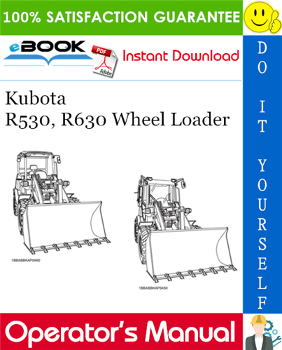 Thumbnail ☆☆ Best ☆☆ Kubota R530, R630 Wheel Loader Operators Manual