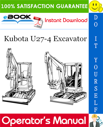 Thumbnail ☆☆ Best ☆☆ Kubota U27-4 Excavator Operators Manual