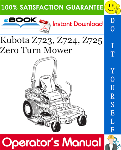 Thumbnail ☆☆ Best ☆☆ Kubota Z723, Z724, Z725 Zero Turn Mower Operators Manual Thumbnail ☆☆ Best ☆☆ Kubota Z723, Z724, Z725 Zero Turn Mower Operators Manual