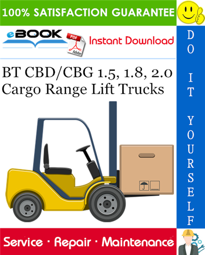 Thumbnail ☆☆ Best ☆☆ BT CBD/CBG 1.5, 1.8, 2.0 Cargo Range Lift Trucks Service Repair Manual