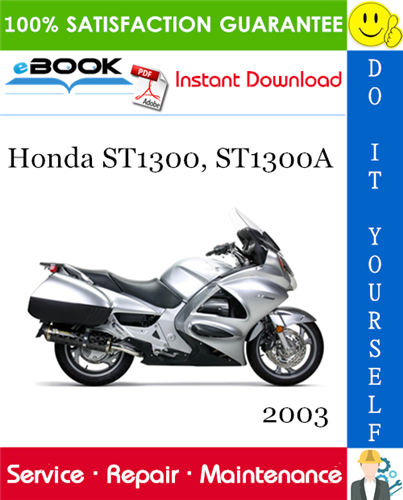 Thumbnail ☆☆ Best ☆☆ 2003 Honda ST1300, ST1300A Motorcycle Service Repair Manual 