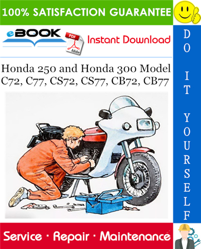 Thumbnail ☆☆ Best ☆☆ Honda 250 and Honda 300 Model C72, C77, CS72, CS77, CB72, CB77 Motorcycle Service Repair Manual 