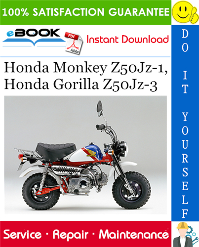 Thumbnail ☆☆ Best ☆☆ Honda Monkey Z50Jz-1, Honda Gorilla Z50Jz-3 Motorcycle Service Repair Manual 