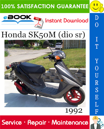 Thumbnail ☆☆ Best ☆☆ 1992 Honda SK50M (dio sr) Scooter Service Repair Manual