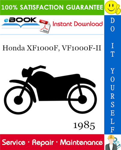 Thumbnail ☆☆ Best ☆☆ 1985 Honda XF1000F, VF1000F-II Motorcycle Service Repair Manual 