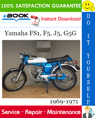 Thumbnail ☆☆ Best ☆☆ Yamaha FS1, F5, J5, G5G Motorcycle Service Repair Manual 1969-1971 Download