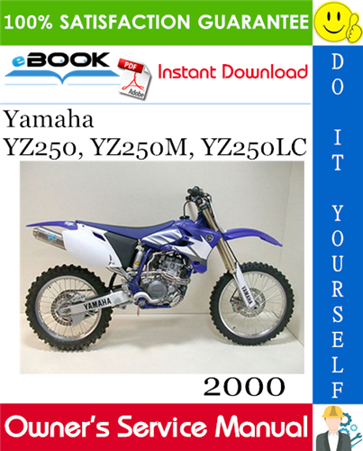 Thumbnail ☆☆ Best ☆☆ 2000 Yamaha YZ250, YZ250M, YZ250LC Motorcycle Owners Service Manual