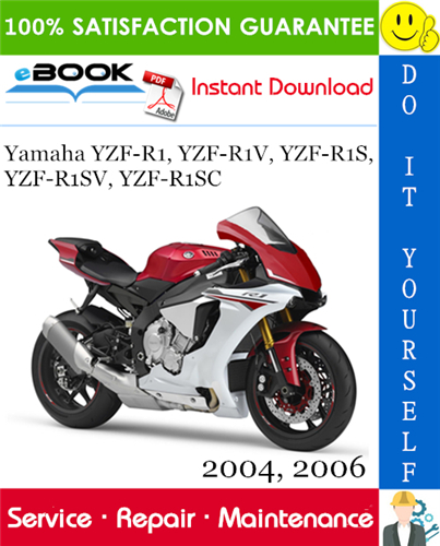 Thumbnail ☆☆ Best ☆☆ Yamaha YZF-R1, YZF-R1V, YZF-R1S, YZF-R1SV, YZF-R1SC Motorcycle Service Repair Manual 2004, 2006 Download