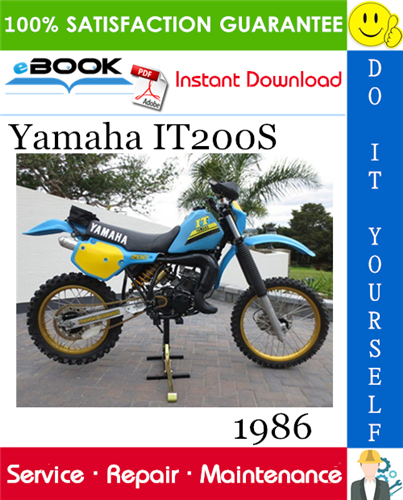 Thumbnail ☆☆ Best ☆☆ 1986 Yamaha IT200S Motorcycle Service Repair Manual 