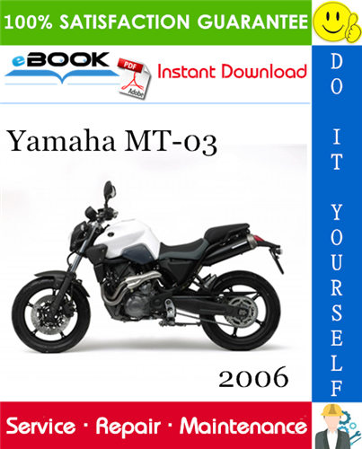 Thumbnail ☆☆ Best ☆☆ 2006 Yamaha MT-03 Motorcycle Service Repair Manual 