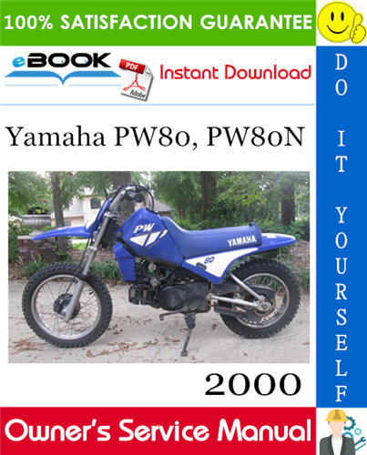 Thumbnail ☆☆ Best ☆☆ 2000 Yamaha PW80, PW80N Motorcycle Owners Service Manual