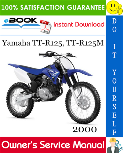 Thumbnail ☆☆ Best ☆☆ 2000 Yamaha TT-R125, TT-R125M Motorcycle Owners Service Manual