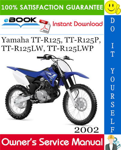 Thumbnail ☆☆ Best ☆☆ 2002 Yamaha TT-R125, TT-R125P, TT-R125LW, TT-R125LWP Motorcycle Owners Service Manual