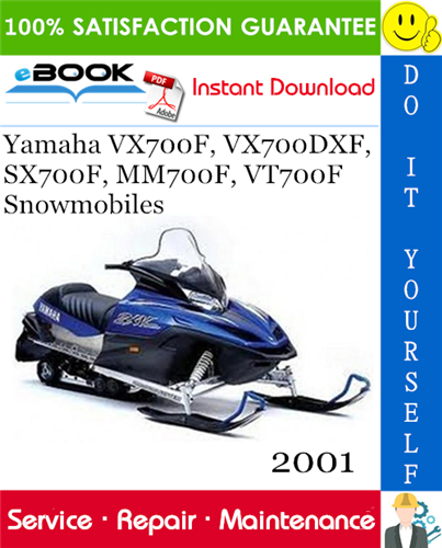Thumbnail ☆☆ Best ☆☆ 2001 Yamaha VX700F, VX700DXF, SX700F, MM700F, VT700F Snowmobiles Service Repair Manual