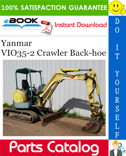 Thumbnail ☆☆ Best ☆☆ Yanmar VIO35-2 Crawler Back-hoe Parts Catalog Manual