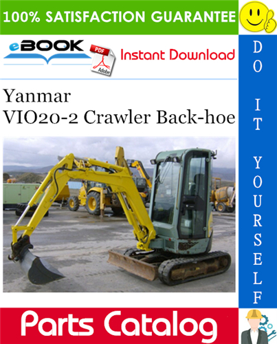 Thumbnail ☆☆ Best ☆☆ Yanmar VIO20-2 Crawler Back-hoe Parts Catalog Manual