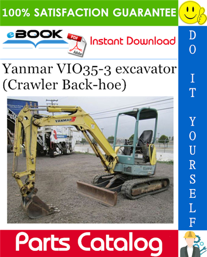 Thumbnail ☆☆ Best ☆☆ Yanmar VIO35-3 excavator (Crawler Back-hoe) Parts Catalog Manual (for Japan)