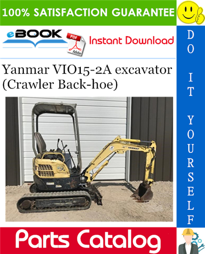 Thumbnail ☆☆ Best ☆☆ Yanmar VIO15-2A excavator (Crawler Back-hoe) Parts Catalog Manual (for Japan)