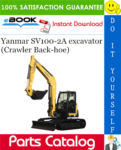 Thumbnail ☆☆ Best ☆☆ Yanmar SV100-2A excavator (Crawler Back-hoe) Parts Catalog Manual (for U.S.A.)