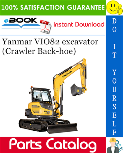 Thumbnail ☆☆ Best ☆☆ Yanmar VIO82 excavator (Crawler Back-hoe) Parts Catalog Manual (for Australia)