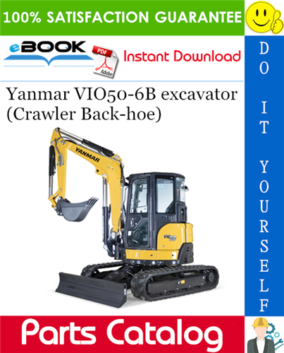 Thumbnail ☆☆ Best ☆☆ Yanmar VIO50-6B excavator (Crawler Back-hoe) Parts Catalog Manual (for Brazil)