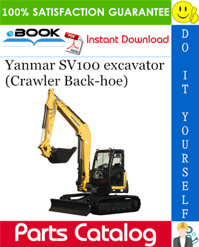 Thumbnail ☆☆ Best ☆☆ Yanmar SV100 excavator (Crawler Back-hoe) Parts Catalog Manual (for U.S.A., Australia, New Zealand)