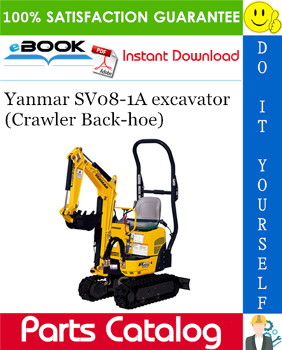 Thumbnail ☆☆ Best ☆☆ Yanmar SV08-1A excavator (Crawler Back-hoe) Parts Catalog Manual (for U.S.A., Australia, Korea, New Zealand, South Africa & Hong Kong)