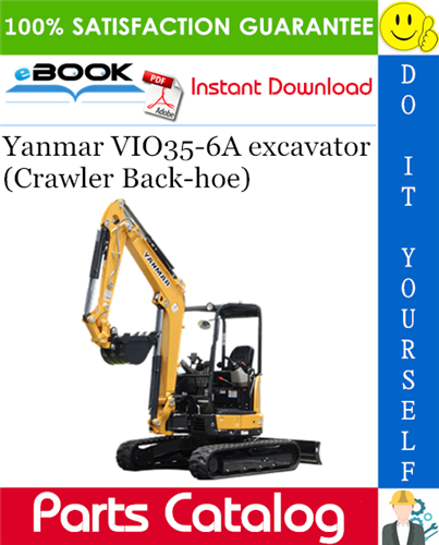 Thumbnail ☆☆ Best ☆☆ Yanmar VIO35-6A excavator (Crawler Back-hoe) Parts Catalog Manual (for U.S.A.)