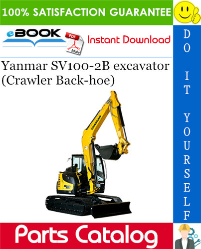 Thumbnail ☆☆ Best ☆☆ Yanmar SV100-2B excavator (Crawler Back-hoe) Parts Catalog Manual (for U.S.A., Australia, New Zealand)