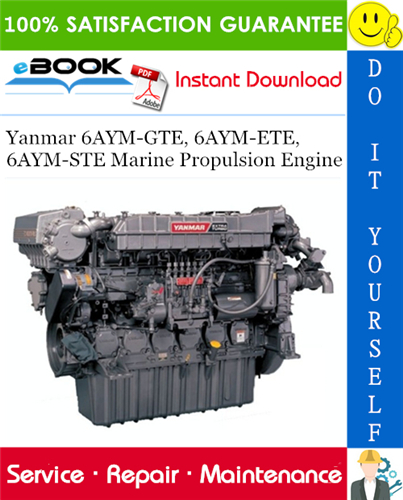 Thumbnail ☆☆ Best ☆☆ Yanmar 6AYM-GTE, 6AYM-ETE, 6AYM-STE Marine Propulsion Engine Service Repair Manual 