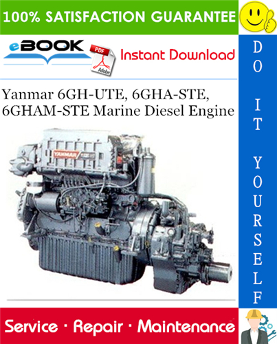 Thumbnail ☆☆ Best ☆☆ Yanmar 6GH-UTE, 6GHA-STE, 6GHAM-STE Marine Diesel Engine Service Repair Manual 