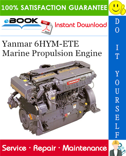 Thumbnail ☆☆ Best ☆☆ Yanmar 6HYM-ETE Marine Propulsion Engine Service Repair Manual 