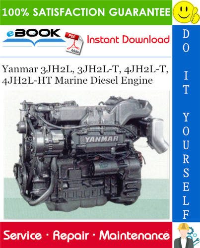 Thumbnail ☆☆ Best ☆☆ Yanmar 3JH2L, 3JH2L-T, 4JH2L-T, 4JH2L-HT Marine Diesel Engine Service Repair Manual 